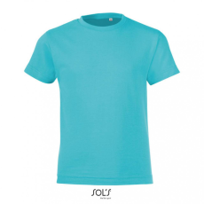 SOL'S Gyerek póló SOL'S SO01183 Sol'S Regent Fit Kids - Round neck T-Shirt -8A, Atoll Blue