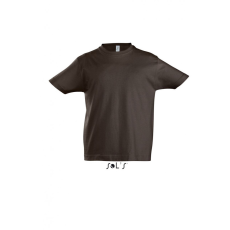 SOL'S Gyerek póló SOL'S SO11770 Sol'S Imperial Kids - Round neck T-Shirt -10A, Chocolate