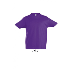 SOL&#039;S Gyerek póló SOL&#039;S SO11770 Sol&#039;S Imperial Kids - Round neck T-Shirt -12A, Dark Purple gyerek póló