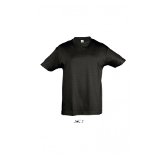 SOL'S Gyerek póló SOL'S SO11970 Sol'S Regent Kids - Round neck T-Shirt -6A, Deep Black