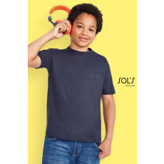 SOL'S Gyerek póló SOL'S SO11970 Sol'S Regent Kids - Round neck T-Shirt -8A, Grey Melange