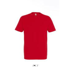 SOL'S IMPERIAL környakas férfi rövid ujjú pamut póló SO11500, Red-3XL