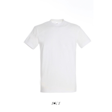 SOL'S IMPERIAL környakas férfi rövid ujjú pamut póló SO11500, White-XS