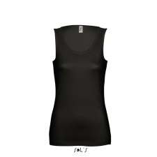 SOL&#039;S JANE ujjatlan Női pamut póló-trikó SO11475, Deep Black-XL női trikó