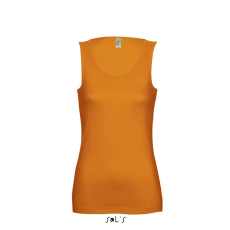 SOL'S JANE ujjatlan Női pamut póló-trikó SO11475, Orange-M
