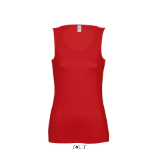 SOL'S JANE ujjatlan Női pamut póló-trikó SO11475, Red-XL női trikó
