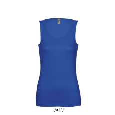 SOL'S JANE ujjatlan Női pamut póló-trikó SO11475, Royal Blue-XL