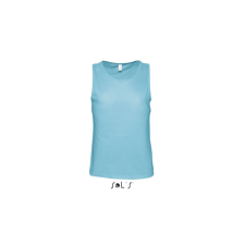 SOL&#039;S JUSTIN ujjatlan férfi pamut póló-trikó SO11465, Atoll Blue-XL atléta, trikó