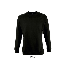 SOL'S kereknyakú férfi pulóver SO13250, Black-S