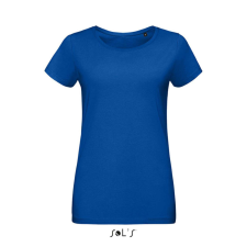 SOL&#039;S MARTIN Női testhezálló környakas rövid ujjú póló SO02856, Royal Blue-XL női póló