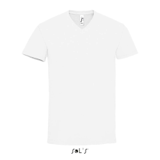 SOL'S MPERIAL V-nyakú férfi rövid ujjú póló SO02940, White-2XL