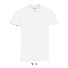 SOL'S MPERIAL V-nyakú férfi rövid ujjú póló SO02940, White-3XL férfi póló