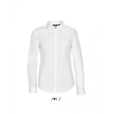 SOL'S Női blúz SOL'S SO01427 Sol'S Blake Women - Long Sleeve Stretch Shirt -S, White