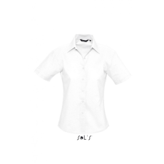 SOL'S Női blúz SOL'S SO16030 Sol'S Elite - Short Sleeve Oxford Women'S Shirt -S, White