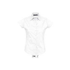 SOL'S Női blúz SOL'S SO17020 Sol'S Excess - Short Sleeve Stretch Women'S Shirt -L, White