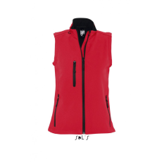 SOL'S Női kabát SOL'S SO46801 Sol'S Rallye Women - Sleeveless Softshell Jacket -S, Pepper Red