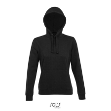 SOL'S Női kapucnis pulóver SO03103, Black-XL női pulóver, kardigán