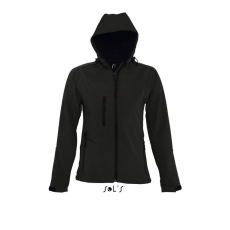 SOL'S Női SOL'S SO46802 Sol'S Replay Women - Hooded Softshell -2XL, Black