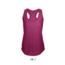 SOL&#039;S Női ujjatlan sporthátú trikó SO00579, Raspberry-L női trikó