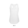 SOL'S Női ujjatlan sporthátú trikó SO00579, White-L