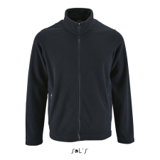 SOL'S NORMAN cipzáras férfi egyszerű polár pulóver SO02093, Navy-3XL férfi pulóver, kardigán