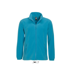 SOL'S NORTH cipzáras férfi polár pulóver SO55000, Aqua-3XL