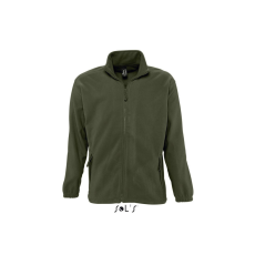 SOL'S NORTH cipzáras férfi polár pulóver SO55000, Army-5XL