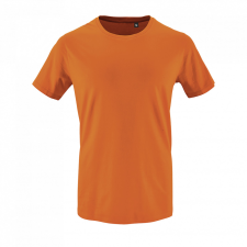 SOL&#039;S organikus kereknyakú rövid ujjú férfi póló SO02076, Orange-L férfi póló