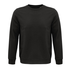 SOL'S organikus környakas pulóver frottír béléssel SO03574, Deep Charcoal Grey-2XL