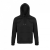 SOL'S organikus unisex kapucnis pulóver SO03568, Black-S