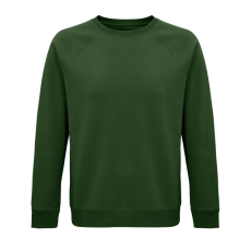 SOL'S organikus unisex környakas pulóver SO03567, Bottle Green-XS