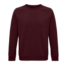 SOL'S organikus unisex környakas pulóver SO03567, Burgundy-XS
