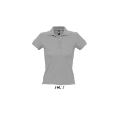 SOL'S PEOPLE rövid ujjú Női galléros póló SO11310, Grey Melange-2XL női póló