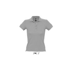 SOL&#039;S PEOPLE rövid ujjú Női galléros póló SO11310, Grey Melange-XL női póló