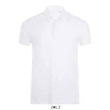 SOL'S PHOENIX férfi galléros sztreccs póló SO01708, White-L férfi póló