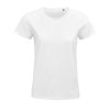 SOL'S PIONEER rövid ujjú Női póló organikus pamutból SO03579, White-XL