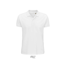 SOL'S PLANET organikus férfi rövid ujjú galléros póló SO03566, White-2XL
