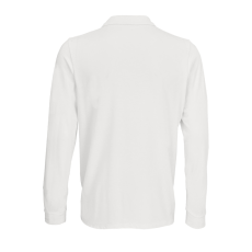 SOL'S PRIME hosszú ujjú férfi galléros póló SO03983, White-2XL