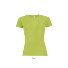 SOL&#039;S raglános Női rövid ujjú sport póló SO01159, Apple Green-M női póló