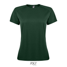 SOL&#039;S raglános Női rövid ujjú sport póló SO01159, Forest Green-2XL női póló