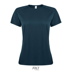 SOL'S raglános Női rövid ujjú sport póló SO01159, Petroleum Blue-XL