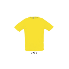 SOL'S raglános, rövid ujjú férfi sport póló SO11939, Lemon-2XL férfi póló