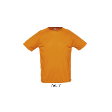 SOL'S raglános, rövid ujjú férfi sport póló SO11939, Neon Orange-XS