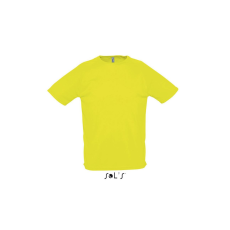 SOL'S raglános, rövid ujjú férfi sport póló SO11939, Neon Yellow-3XL