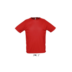 SOL'S raglános, rövid ujjú férfi sport póló SO11939, Red-2XL