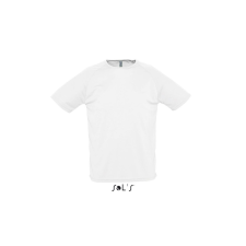 SOL'S raglános, rövid ujjú férfi sport póló SO11939, White-3XL férfi póló