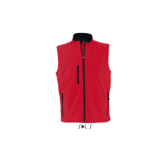 SOL'S RALLYE 3 rétegű vastag férfi softshell mellény SO46601, Pepper Red-S