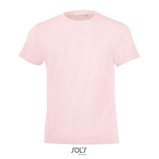 SOL'S REGENT FIT gyerek rövid ujjú kereknyakú póló SO01183, Heather Pink-2A