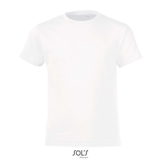 SOL'S REGENT FIT gyerek rövid ujjú kereknyakú póló SO01183, White-6A