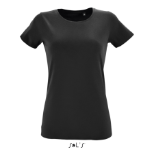 SOL&#039;S REGENT FIT kreknyakú Női rövid ujjú póló SO02758, Deep Black-XL női póló